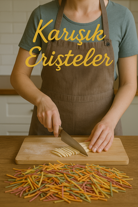 %100 Köy Yumurtasından Karışık Erişteler