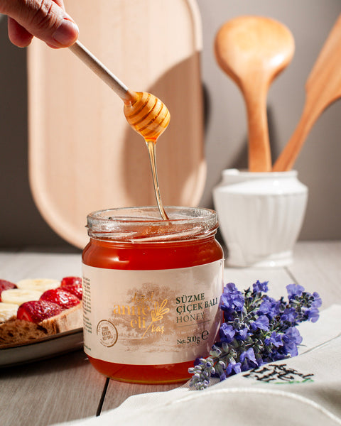 Süzme Çiçek Balı (500gr)